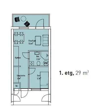Apartman Pleasant Mountain In Roldal, With A View Horre